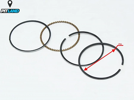 Кольца поршневые 4T d=52,4mm 152FMI 110см3 X-TECH Кольца поршневые 4T d=52,4mm 152FMI 110см3 X-TECH