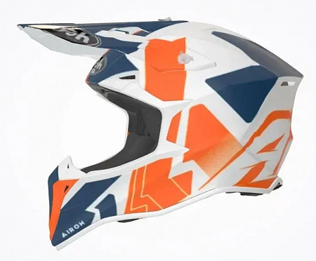 Кроссовый шлем AIROH Wraap Raze Orange Matt